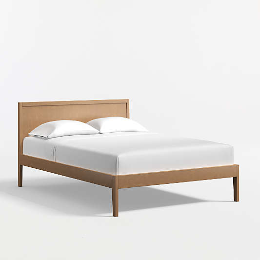 Ever Simple Flax Brown Wood Kids Full Bed