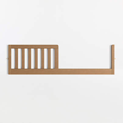 Ever Simple Flax Brown Wood Toddler Bed Rail