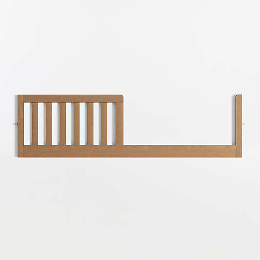 Ever Simple Flax Brown Wood Toddler Bed Rail