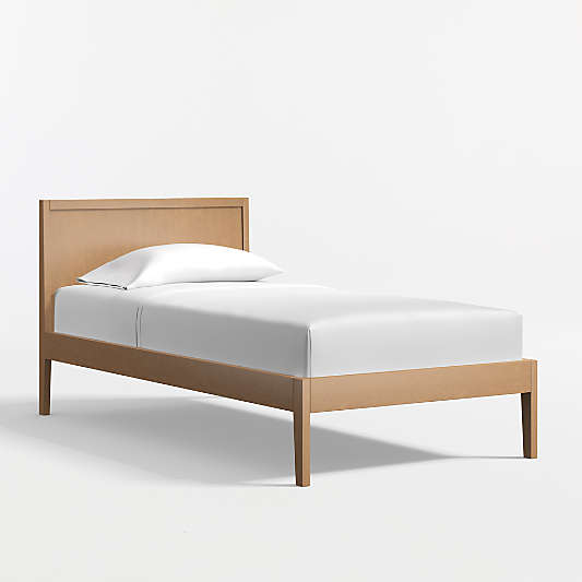 Ever Simple Flax Brown Wood Kids Twin Bed