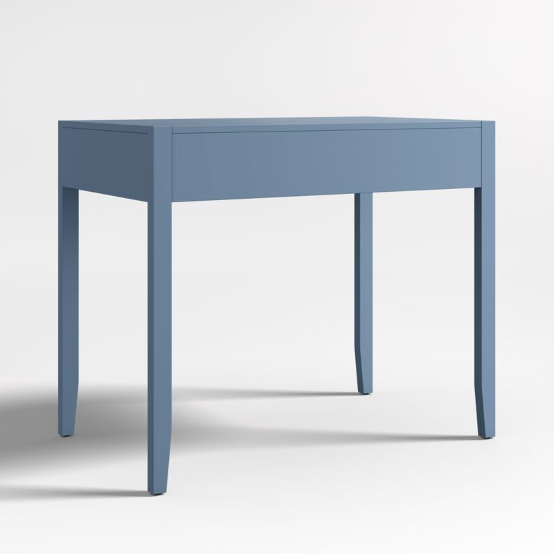 Ever Simple Modular Slate Blue Wood Kids Desk with Drawer