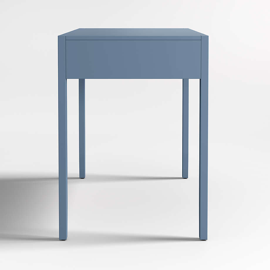 Ever Simple Modular Slate Blue Wood Kids Desk with Drawer + 