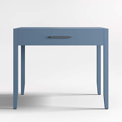 Ever Simple Modular Slate Blue Wood Kids Desk with Drawer