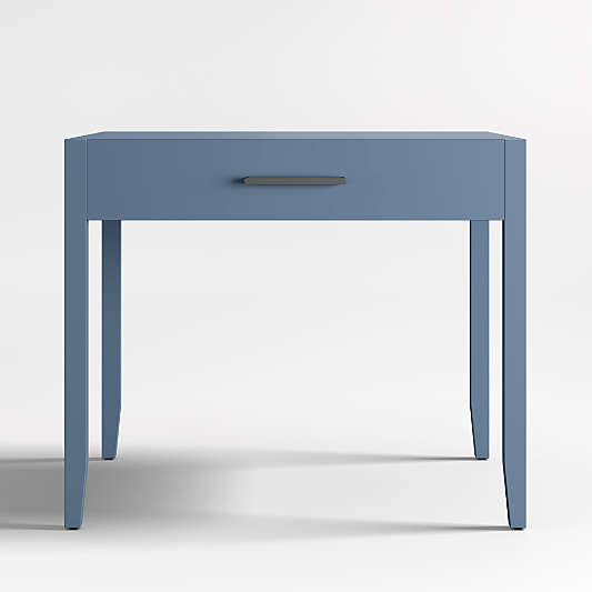 Ever Simple Modular Slate Blue Wood Kids Desk with Drawer