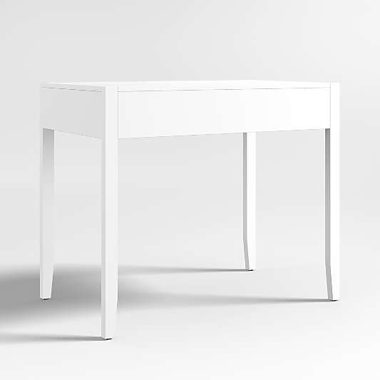 Ever Simple Modular White Wood Kids Desk with Drawer