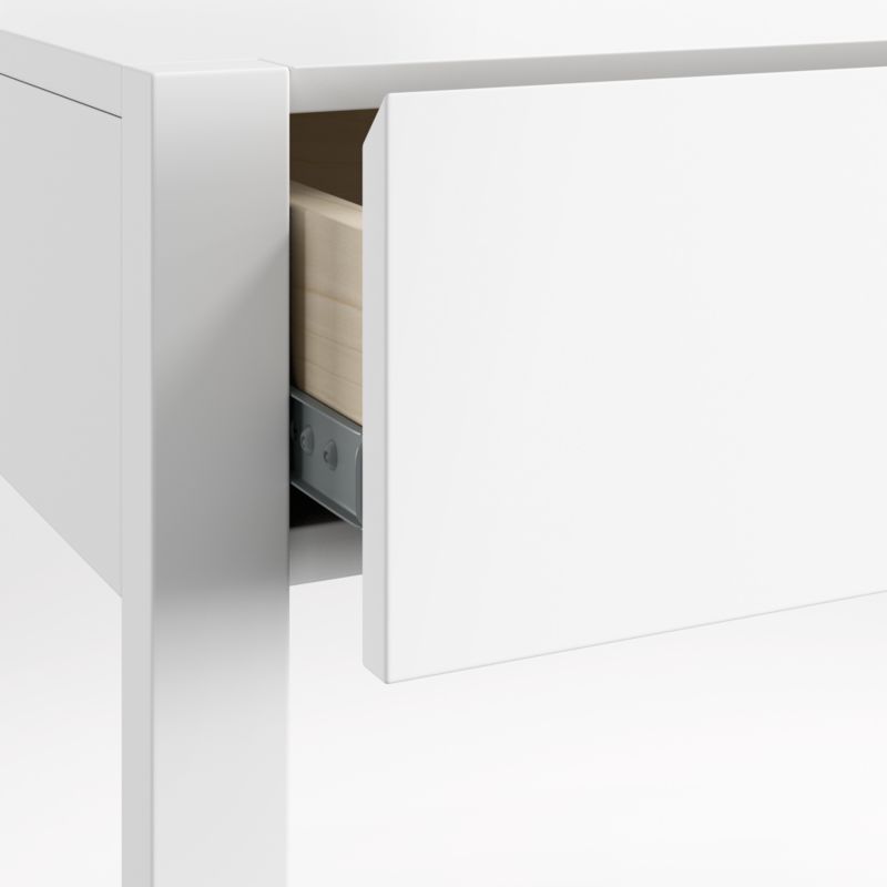 Ever Simple Modular White Wood Kids Desk with Drawer - image 7 of 8