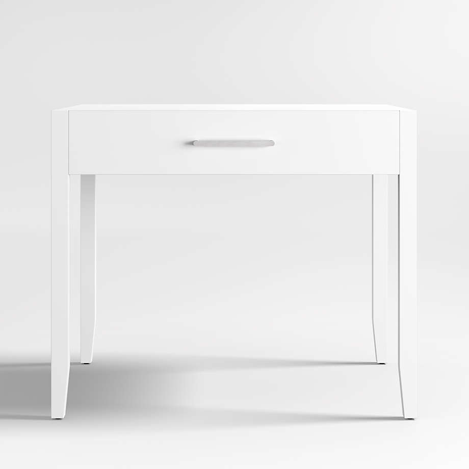 Ever Simple Modular White Wood Kids Desk with Drawer