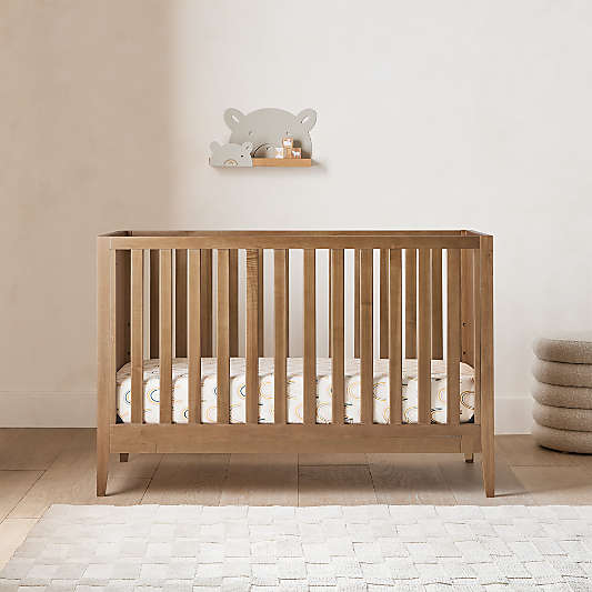 Ever Simple Flax Wood Convertible Crib