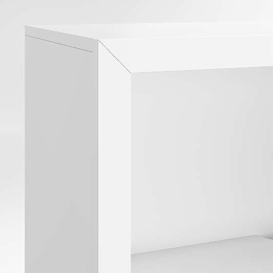 Ever Simple 36" Modular White Wood Kids Open Bookcase