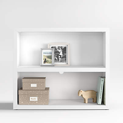 Ever Simple Modular White Wood Kids Bookcase