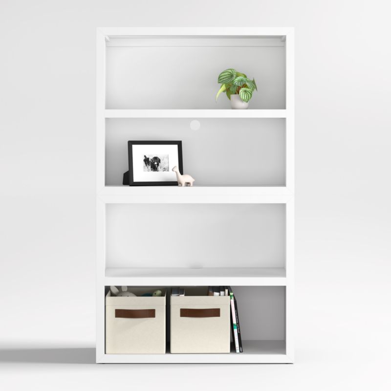 Ever Simple Modular White Wood Kids Open Bookcase - image 0 of 7