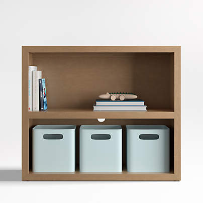 Ever Simple 36" Modular Natural Brown Wood Kids Bookcase