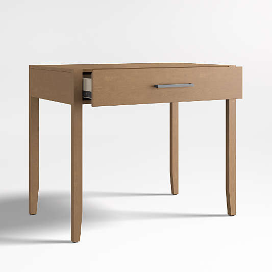 Ever Simple 36"  Natural Brown Wood Kids Desk with Drawer