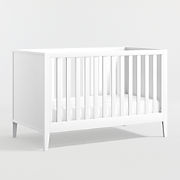 Ever Simple White Wood Convertible Baby Crib