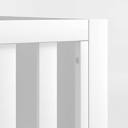 Ever Simple White Wood Convertible Baby Crib
