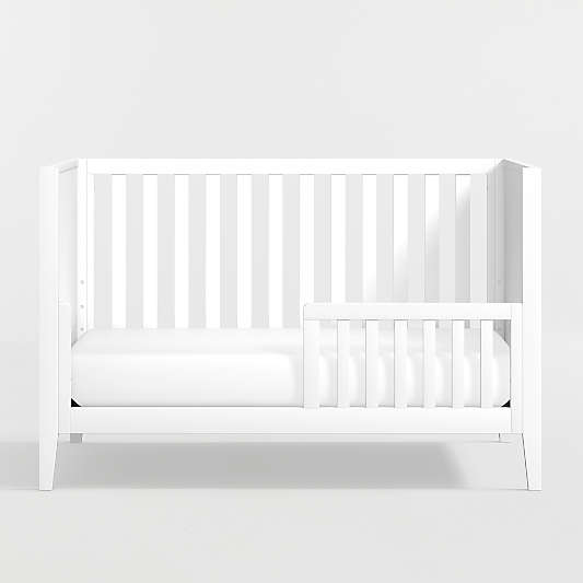 Ever Simple White Wood Toddler Bed Rail