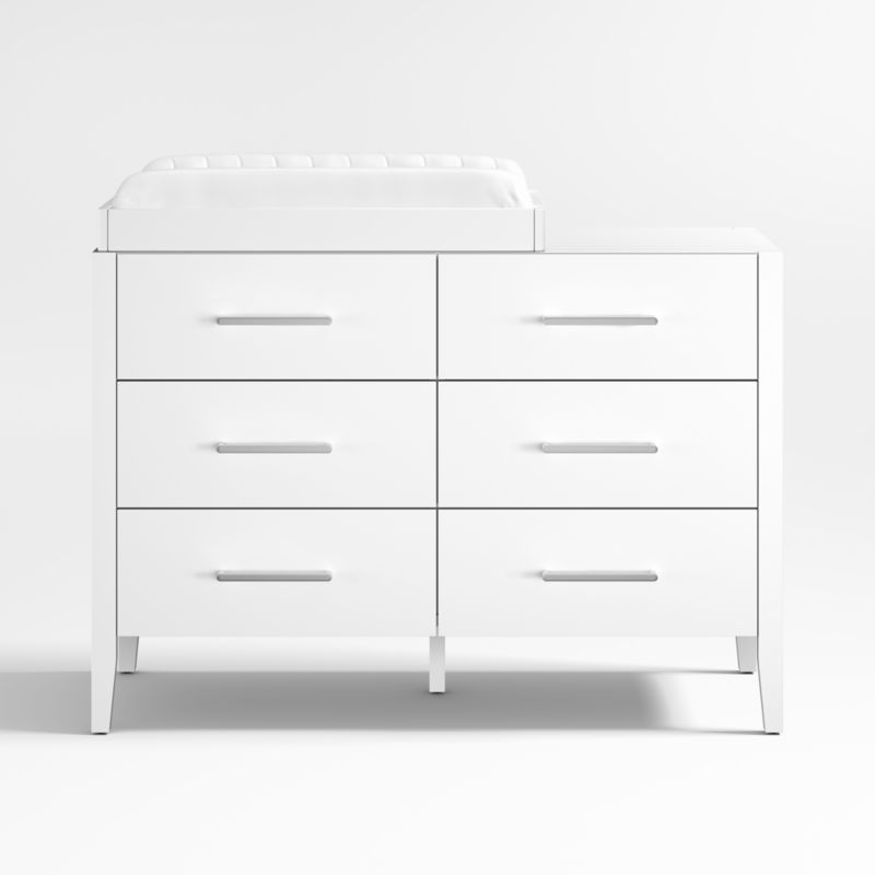 Ever Simple White Wood Kids Dresser and Changer Table Topper - image 0 of 7