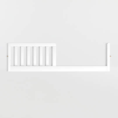 Ever Simple White Wood Toddler Bed Rail
