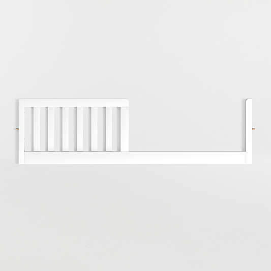Ever Simple White Wood Toddler Bed Rail