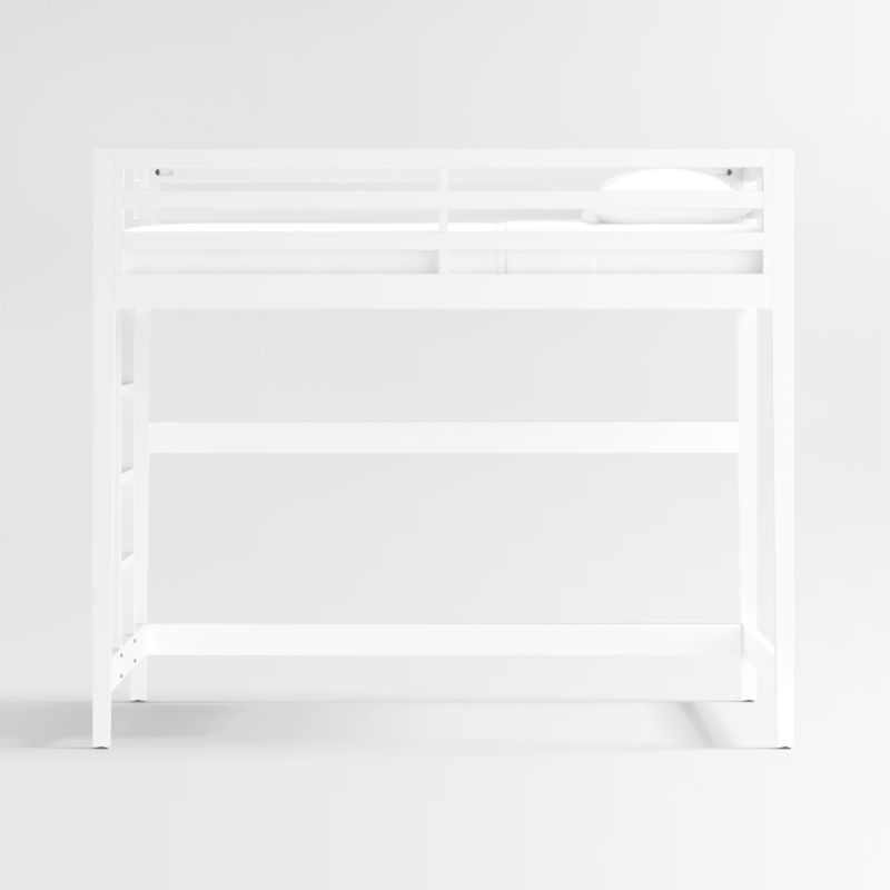 Ever Simple White Wood Kids Loft Bed with Left Ladder - image 3 of 5