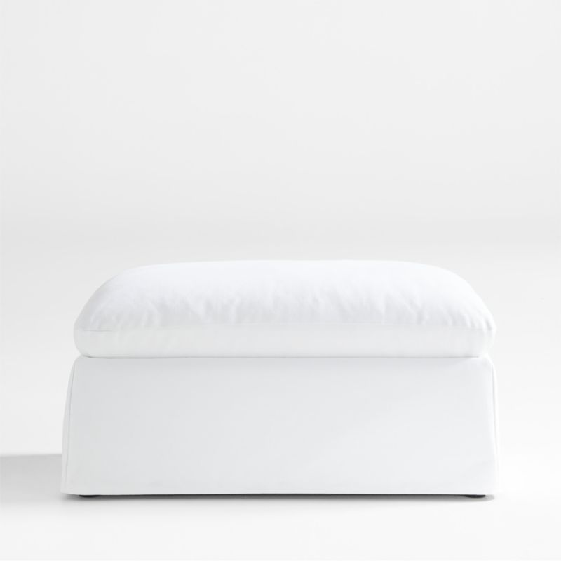 Ever White Slipcovered Storage Nursery Ottoman by Leanne Ford - image 5 of 6