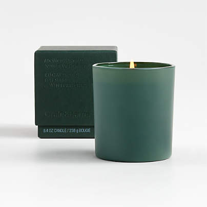 Monochrome No. 03 Evergreen 1-Wick Scented Candle - Eucalyptus, Balsam and Winterberry