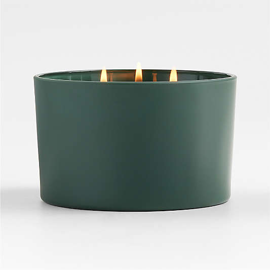 Monochrome No. 03 Evergreen 3-Wick Scented Candle - Eucalyptus, Balsam and Winterberry