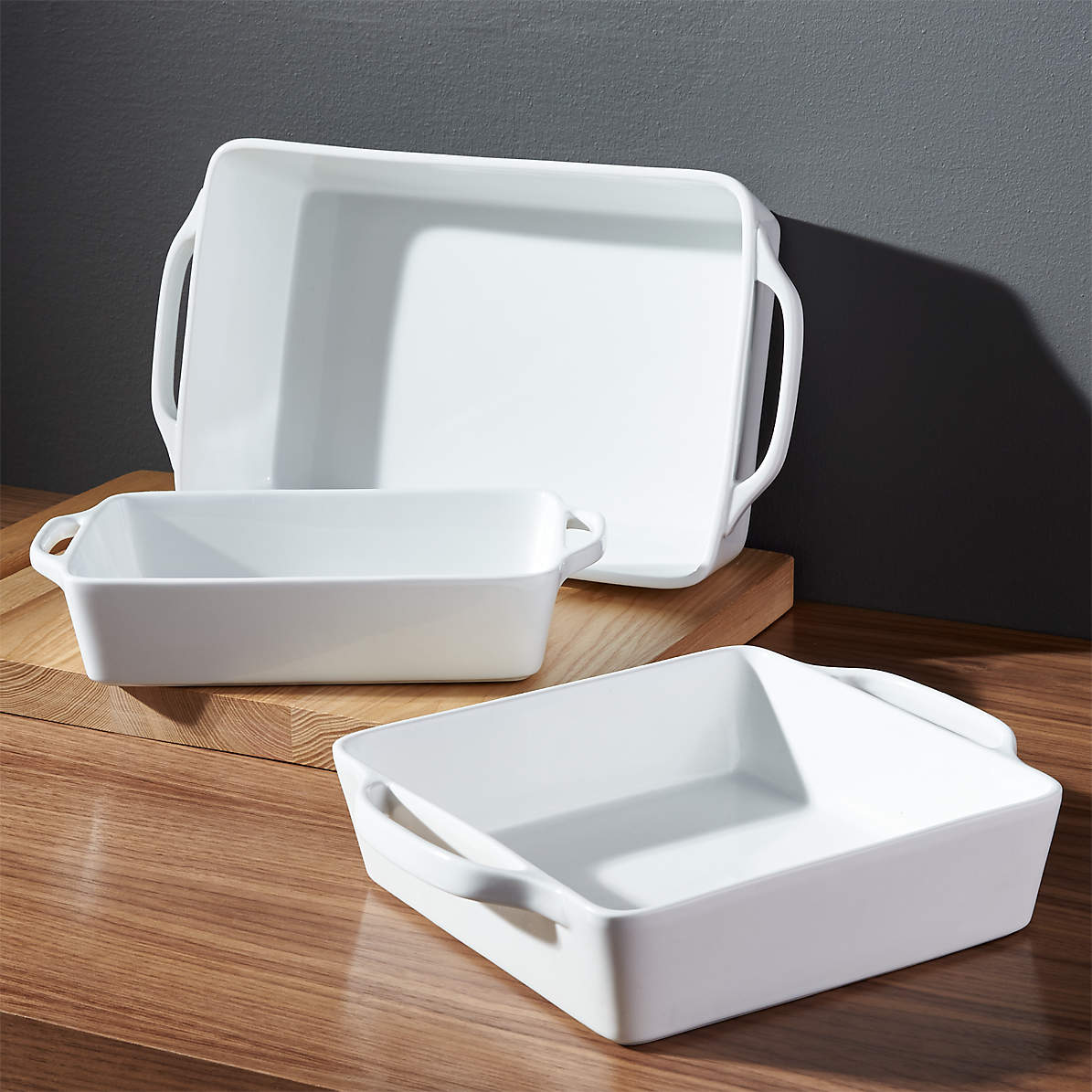 Crate and Barrel, Potluck Baking Dishes, Set of Three - Zola