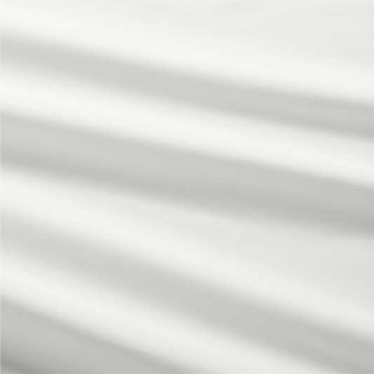 Everyday Organic Cotton Percale White Full Bed Sheet Set