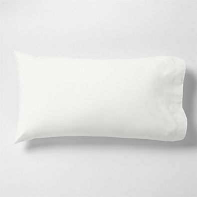 View Everyday Organic Cotton Percale Crisp White King Bed Pillow Sham details