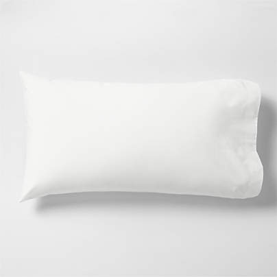 Everyday Organic Cotton Percale Crisp White King Bed Pillow Sham