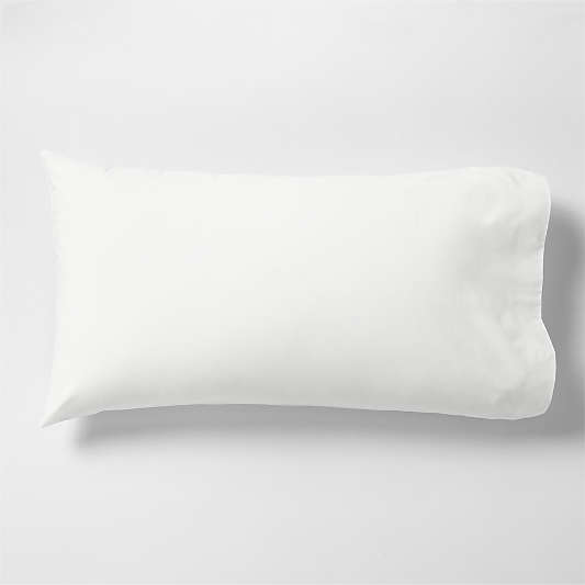 Everyday Organic Cotton Percale Crisp White King Bed Pillow Sham