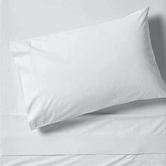 Everyday Snuggle Blue 100% Organic Cotton Percale Kids Twin Sheet Set