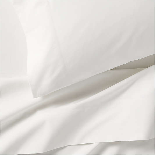 Everyday Snuggle Ivory 100% Organic Cotton Percale Kids Full Sheet Set