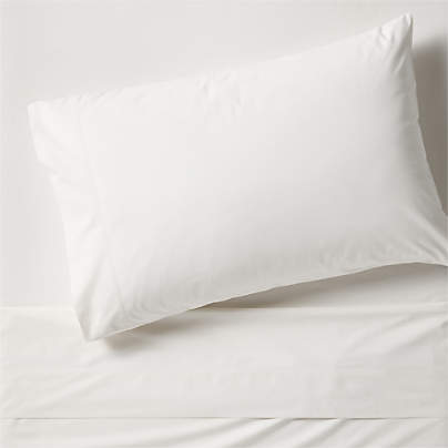 Everyday Snuggle Brushed Cotton Percale Pampas Ivory Twin Sheet Set