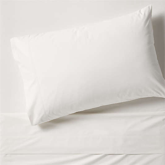 Everyday Snuggle Ivory 100% Organic Cotton Percale Kids Twin Sheet Set
