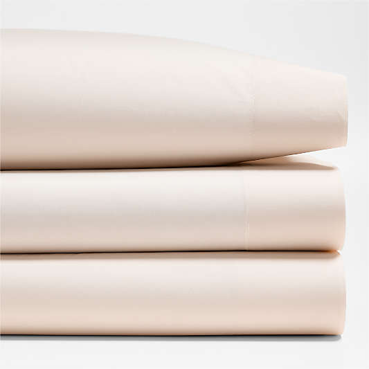 Everyday Snuggle Brushed Cotton Percale Pink Tint Sheet Set