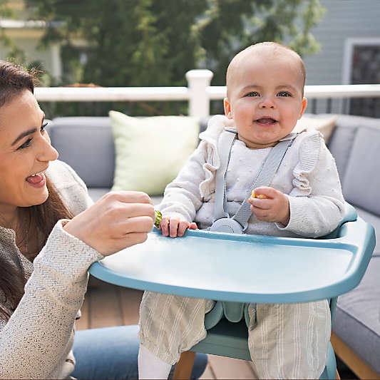 Evrloop Nantucket Blue Recyclable 3-in-1 Convertible Baby High Chair