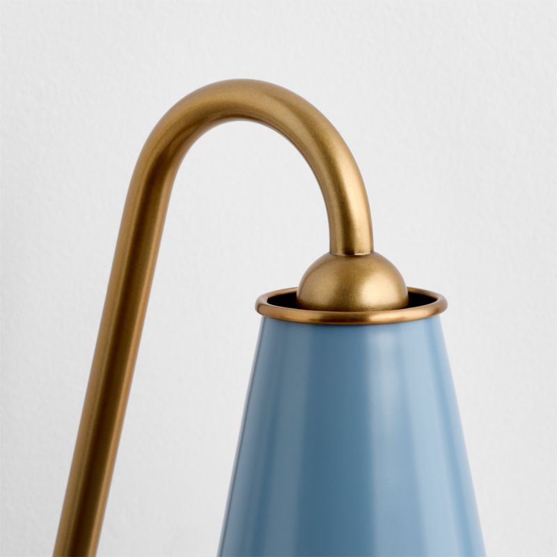 Everton Light Blue Metal Wall Sconce Shades Set of 2 - image 5 of 6