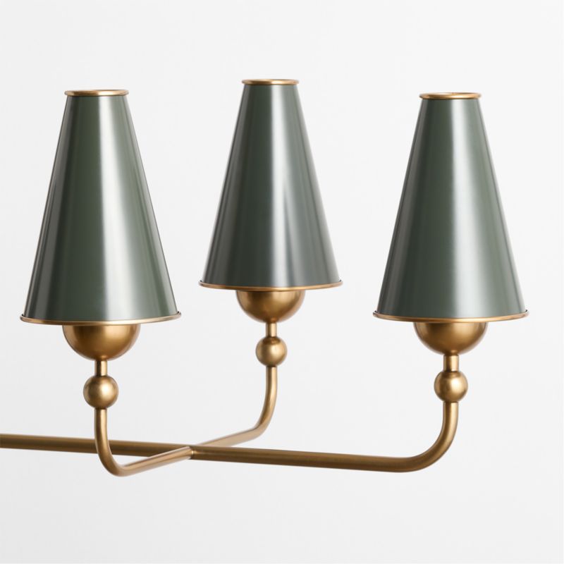 Everton Deep Green Metal Chandelier Shades Set of 6 - image 5 of 7