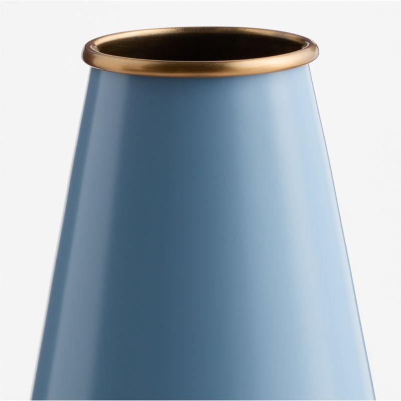 Everton Light Blue Metal Wall Sconce Shades Set of 2 - image 3 of 6