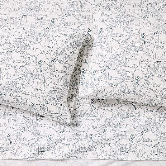 Explorer Animals Organic Cotton Kids Sheet Set