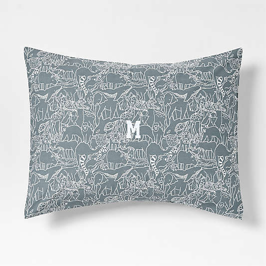 Explorer Animals Organic Cotton Kids Pillow Sham
