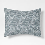 Explorer Animals Organic Cotton Kids Pillow Sham