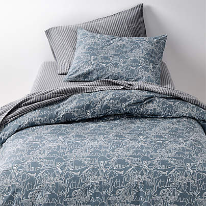 Explorer Organic Cotton Kids Twin Duvet Cover
