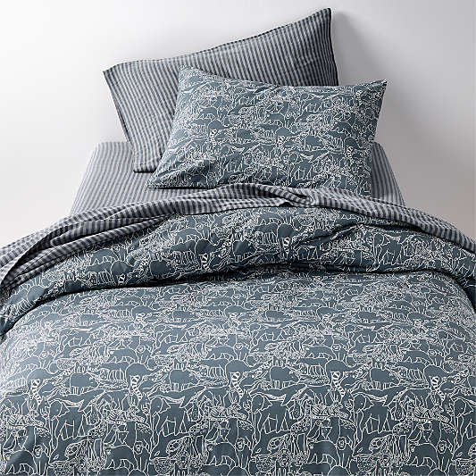 Explorer Animals Organic Cotton Kids Duvet Cover