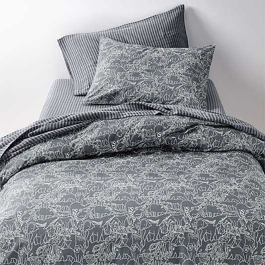 Explorer Animals Organic Cotton Kids Duvet Cover