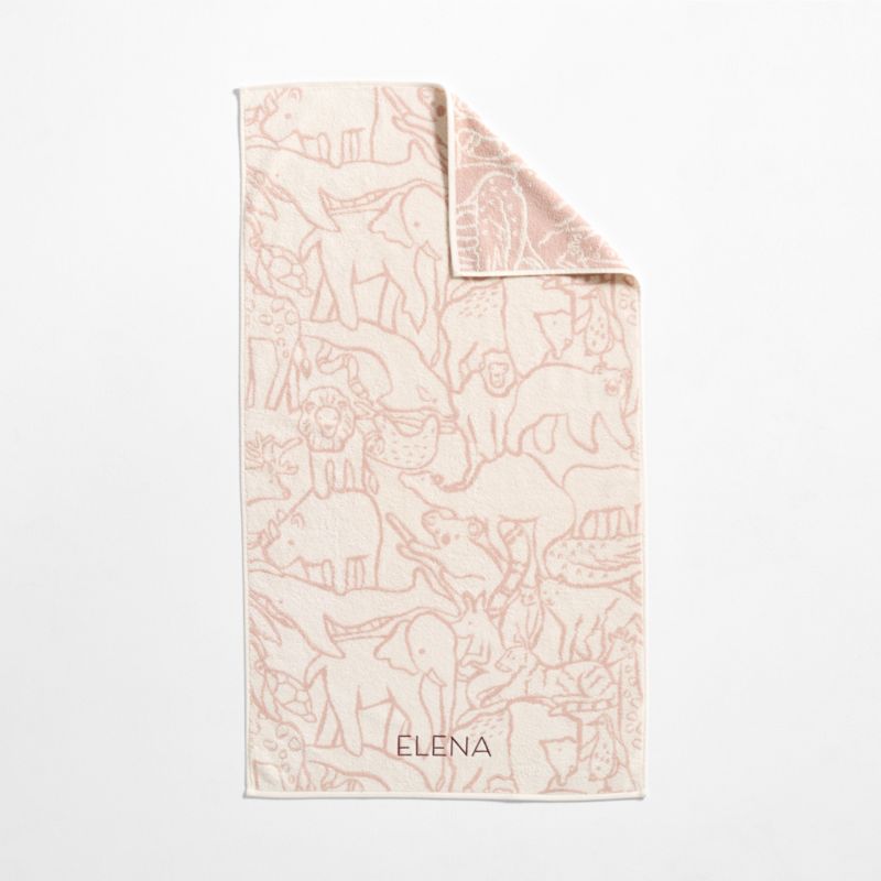 Explorer Dusty Rose Organic Cotton Kids Bath Towel - image 3 of 7