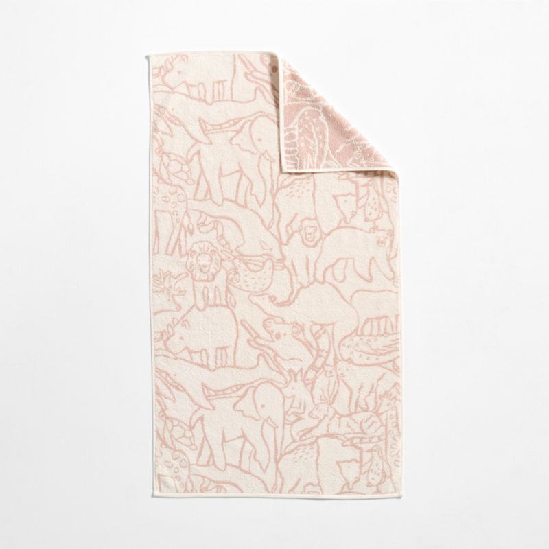 Explorer Dusty Rose Organic Cotton Kids Bath Towel - image 4 of 7