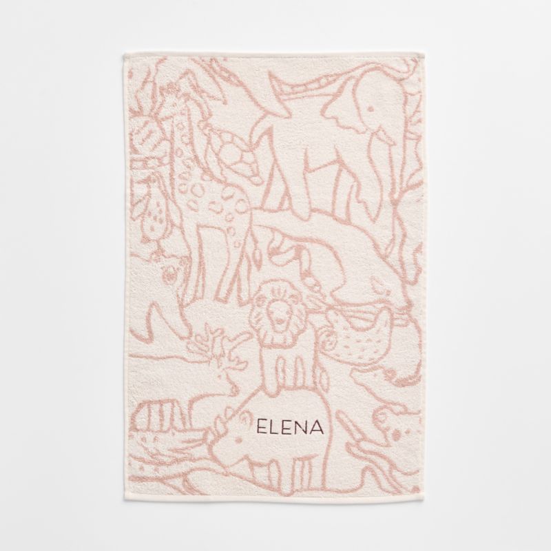 Explorer Dusty Rose Organic Cotton Kids Hand Towel - image 3 of 7